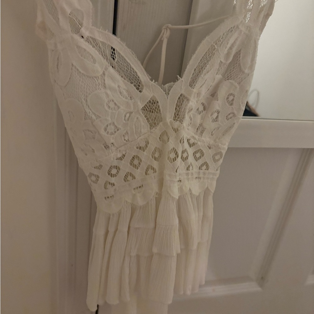 NaNa Ivory Lace Top